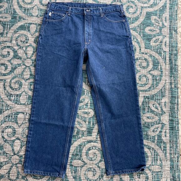 Carhartt FRB160 FR Flame Resistant Work Jeans Men's NFPA 2112‎ Blue - Size 40x30 - Picture 2 of 11